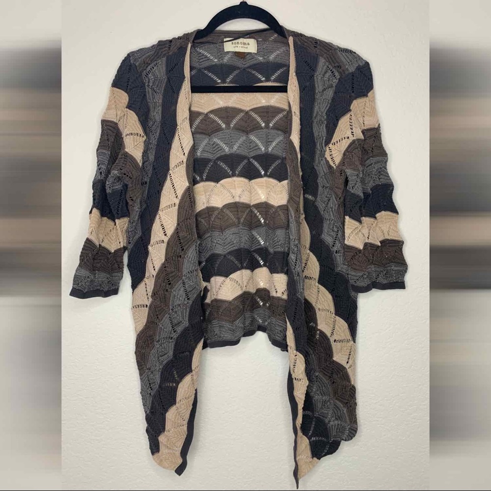 Sonoma Striped Cardigan